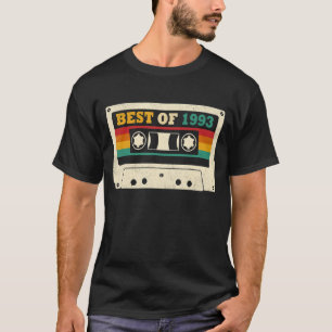 30th Birthday Best Of 1993 Cassette Tape 30 Year T-Shirt
