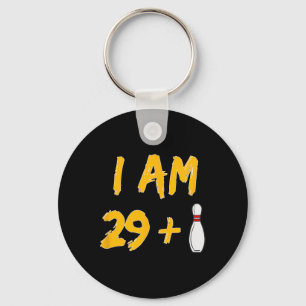 30th Birthday Bowling Shirt Bowler Gift Party Keychain