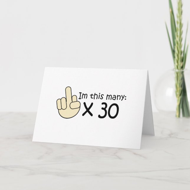 30th Birthday Card (Front)