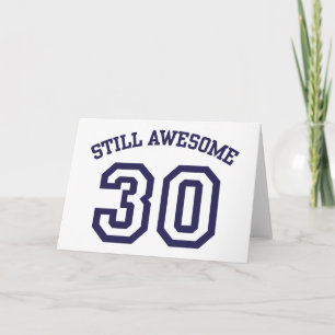 30th Birthday Card