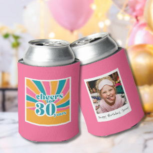 30th Birthday Cheers to 30 years  Can Cooler