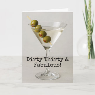 30th Birthday Custom Funny Greeting Card