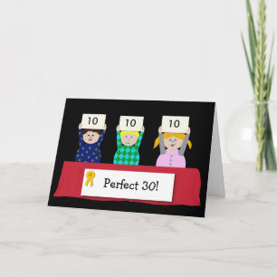 30th Birthday Customizable Card