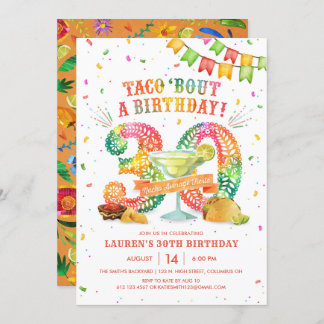 30th Birthday Fiesta Invitation