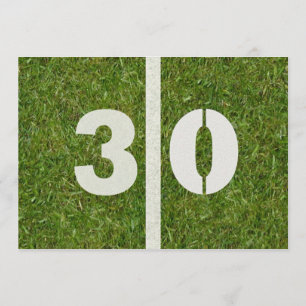 30th Birthday Football Party Invitation