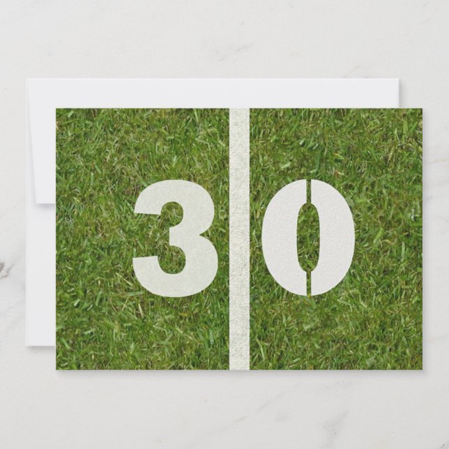 30th Birthday Football Party Invitation (Front)
