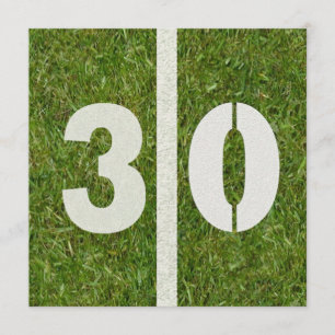 30th Birthday Football Party Invitation