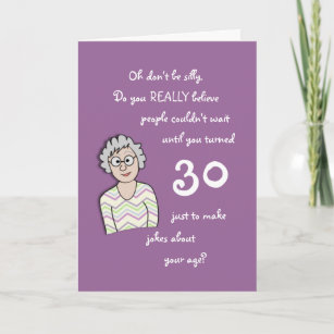 30th Birthday For Her-Funny Card