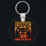 30th Birthday For Men Level 30 Unlocked Gamer 30 Y Keychain<br><div class="desc">30th Birthday For Men Level 30 Unlocked Gamer 30 Year Old</div>