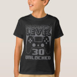 30th Birthday For Men Level 30 Unlocked Gamer 30 Y T-Shirt<br><div class="desc">30th Birthday For Men Level 30 Unlocked Gamer 30 Year Old 3</div>