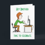 "30th BIRTHDAY FOR MY BROTHER" Card<br><div class="desc">HOPE YOU LIKE THIS COOL CARD. CHANGE IT TO SUIT YOUR NEEDS ON THE INSIDE AND OUTSIDE! THANKS FOR STOPPING BY 1 OF MY 8 STORES!!!</div>