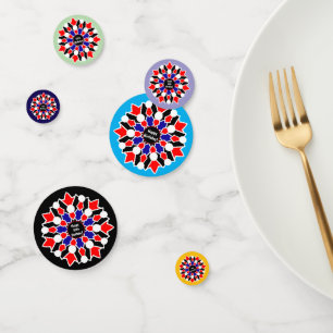 30th Birthday Geometric Floral Table Confetti