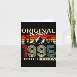30th Birthday Gift Men Women Original December 199 Card