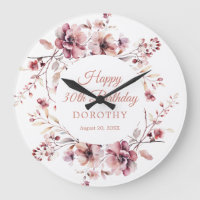 30th Birthday Gift Personalized Wall Clock