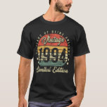30th Birthday Gift Vintage 1994 30 Years Old T-Shirt<br><div class="desc">Funny 30 year old gifts idea for men,  women. Funny 30th birthday gift idea for men,  women. 30th birthday decorations idea for men,  women.</div>