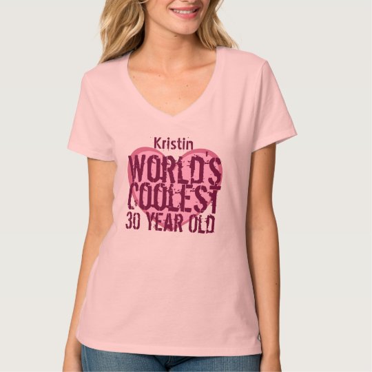 30th Birthday Gift World's Coolest 30 Year Old V24 T-Shirt