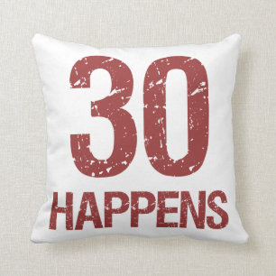30th Birthday Humour Throw Pillow