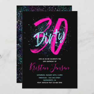 30th Birthday Invitation 30th Birthday Invite