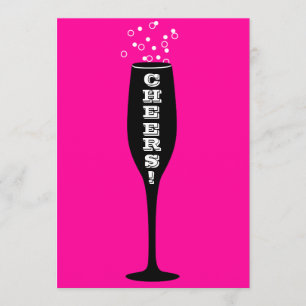 30th Birthday Invitation - Champagne Cheers!