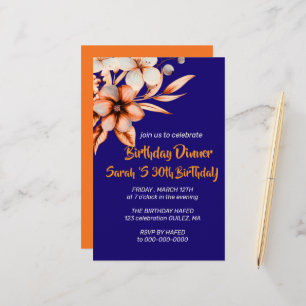 30th Birthday Invitation Template 30th Digital Inv Stationery
