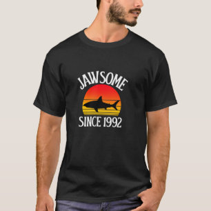 30th Birthday Jawsome Since 1992 30 Year Old Shark T-Shirt