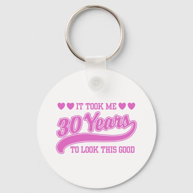 30th Birthday Keychain (Front)