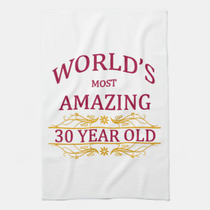 30th. Birthday Kitchen Towel