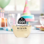30th Birthday Limited Perfection 1994 Stemless Wine Glass<br><div class="desc">Elegant stylish modern bold Cheers to Custom Years personalized birthday glassware.</div>