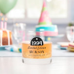 30th Birthday Limited Perfection 1994 Whiskey Glass<br><div class="desc">Elegant stylish modern bold Cheers to Custom Years personalized birthday glassware.</div>
