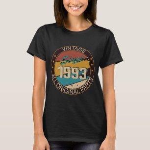 30th Birthday Man Woman 30 Years 1993 Decorative T-Shirt