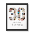 30th Birthday Number 30 Custom Photo Collage