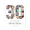 30th Birthday Number 30 Custom Photo Collage