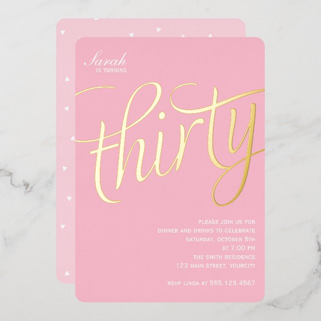 30th Birthday Party (Front/Back)