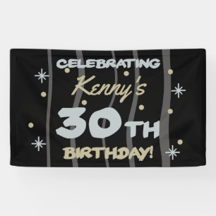 30th Birthday Party Add Your Name Banner
