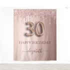 30th birthday party blush pink rose gold glitter