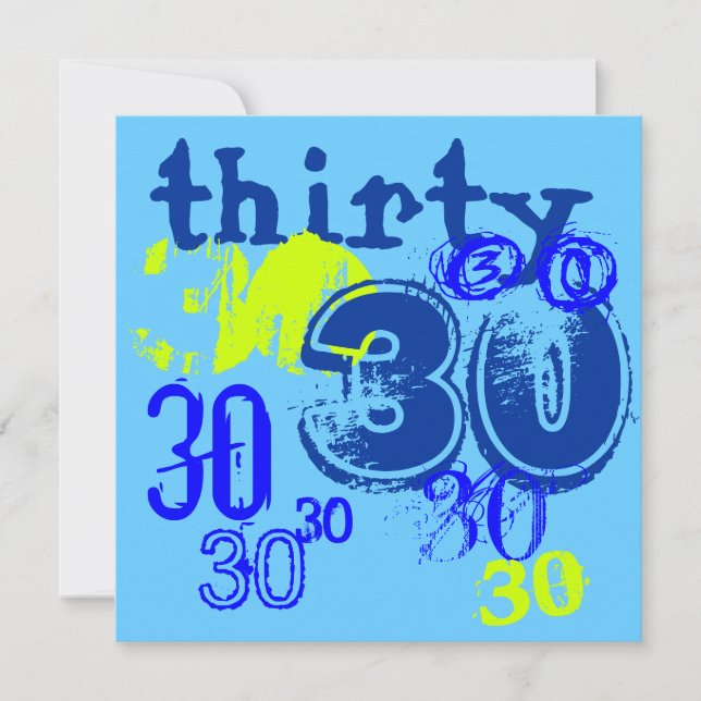 30th Birthday Party Invitation (Front)