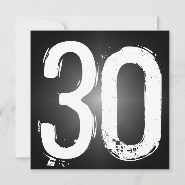 30th Birthday Party Invitation (Front)
