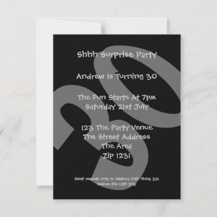 30th Birthday Party Invitation
