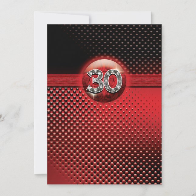 30th birthday party invitations - CUSTOMIZE (Front)