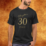 30TH Birthday Party T-Shirt<br><div class="desc">Celebrate that 30th birthday in style with this unique, easily personalized 30th birthday t-shirt. Its chic and elegant design will turn heads and stand out as you celebrate this milestone occasion. The t-shirt can be crafted with your choice of colours and text, allowing you to create the perfect look for...</div>