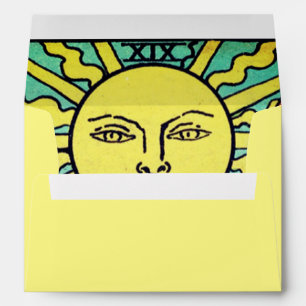 30th Birthday Party The Sun Tarot Card Invitation Envelope