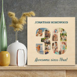 30th Birthday Photo Collage in Number 30 Wood Wall Art<br><div class="desc">Create your own wood art photo collage for a unique 30th birthday gift. The design features a photo collage in the shape of a number 30. The template is set up for you to add your own photographs as well as a name and your own custom wording. The sample wording...</div>