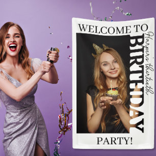 30th Birthday Photo college Party Banner