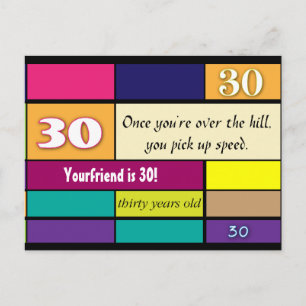 30th Birthday Postcard