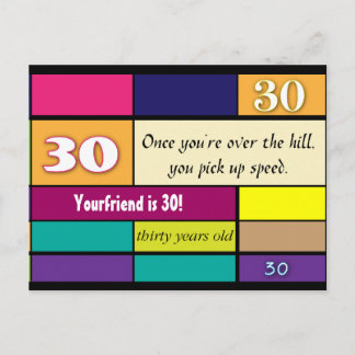 30th Birthday Postcard