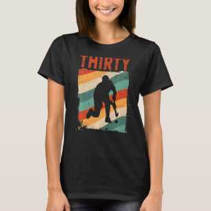 30th Birthday Retro Field Hockey 30 Years Old Man T-Shirt