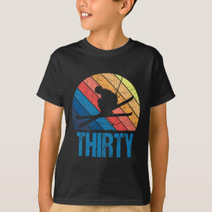30th Birthday Retro Ski Skiing 30 Year Old Men Wom T-Shirt