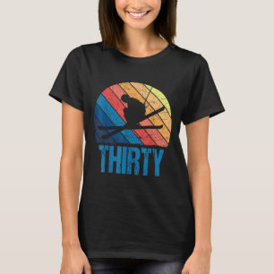 30th Birthday Retro Ski Skiing 30 Year Old Men Wom T-Shirt