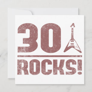 30th Birthday Rocks Card