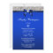 30th Birthday Royal Blue Bow Silver Sequins